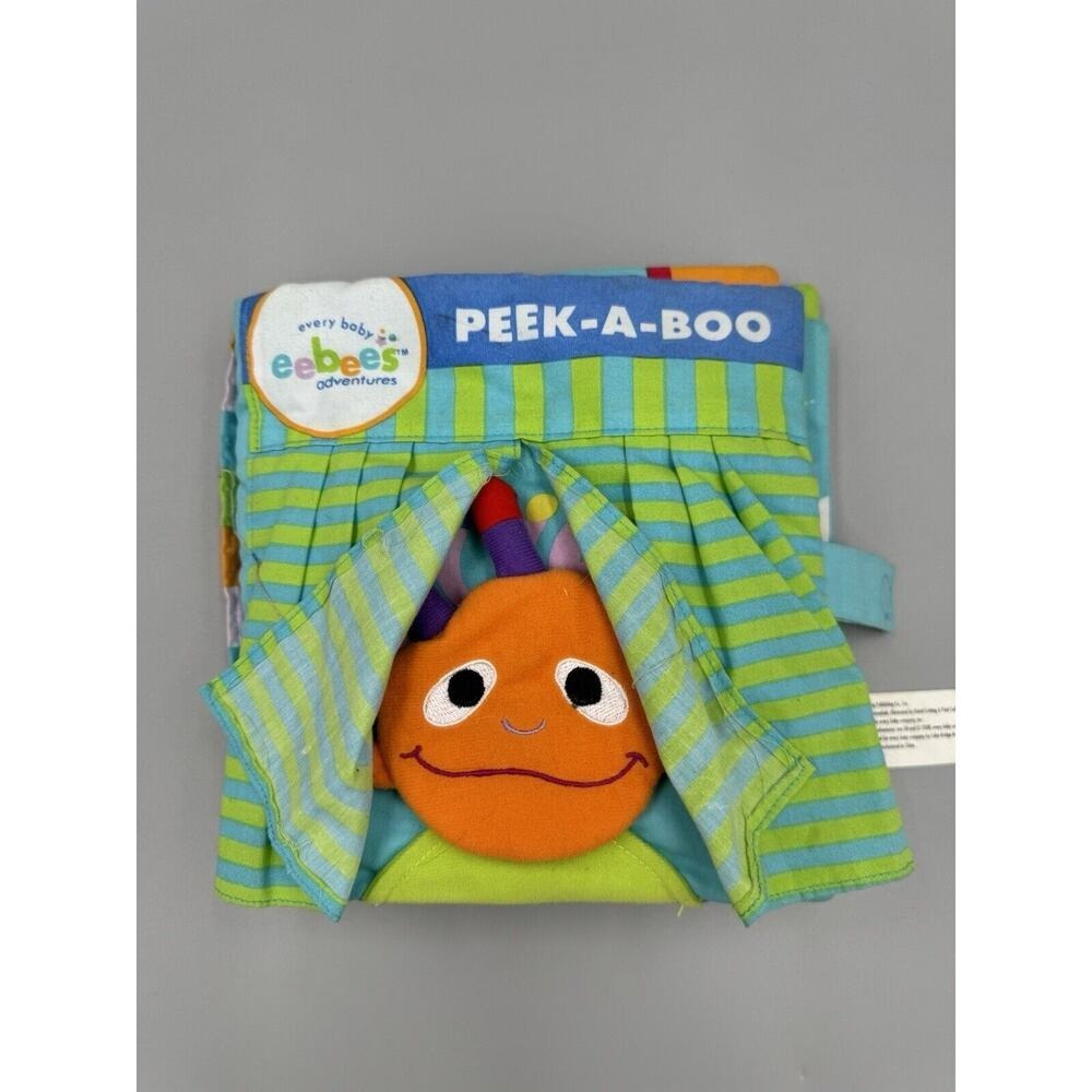Eebees Soft Peek A Boo Cloth Baby Activity Book Developmental Toy